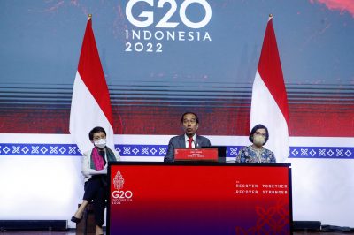 Indonesian President Joko Widodo speaks during a news press conference after the G20 Leaders’ summit in Bali, Indonesia, 16 November 2022 (Photo: Reuters/Ajeng Dinar Ulfiana)