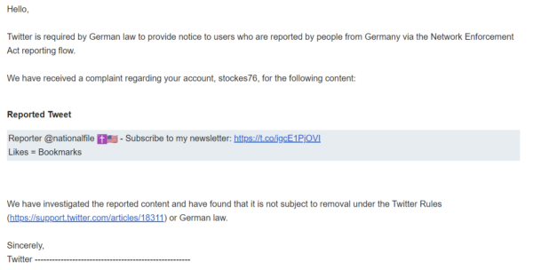 Germany Twitter Censorship