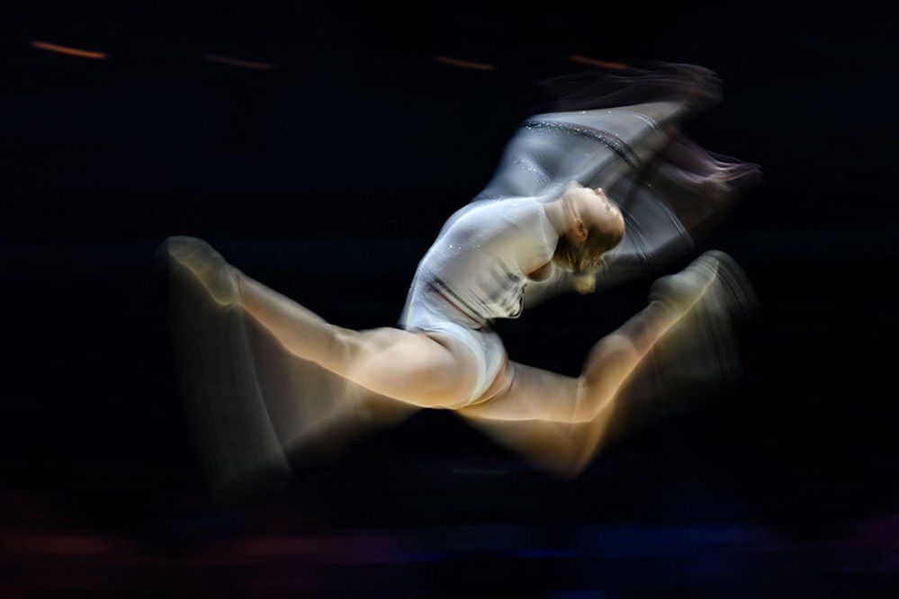 Italy's Martina Maggio competes during the women's floor exercise team final event during the World Gymnastics Championships in Liverpool, 1 November 2022