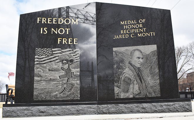 The War on Terror monument at Bicentennial Park.