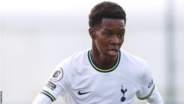 Sierra Leone's Kallum Cesay playing for Tottenham
