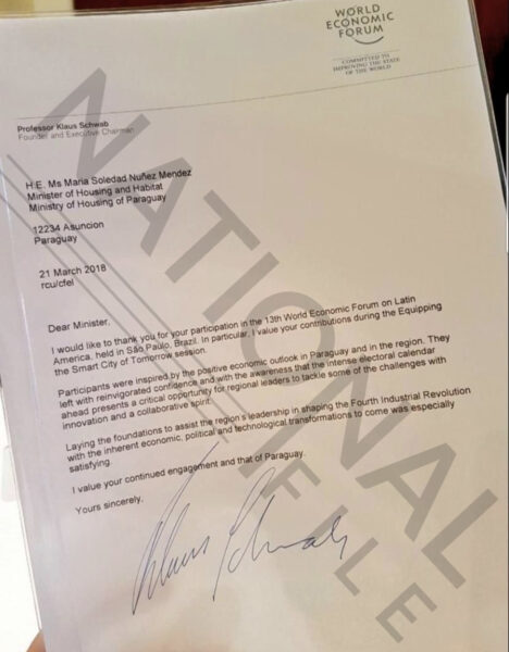 WEF Paraguay Letter