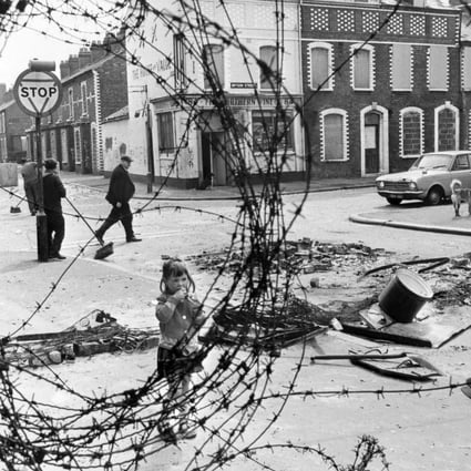 A girl is seen on a street near a roadblock in a Catholic area of Belfast, Northern Ireland’s capital, in 1974. More than 3,500 people were killed during three decades of sectarian conflict over British rule in Northern Ireland, which began in the late 1960s. Photo: AFP