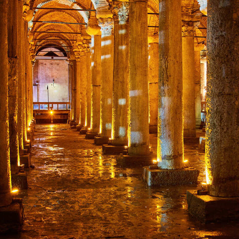 Basilica Cistern In Istanbul, Eastern Europe, Western Asia