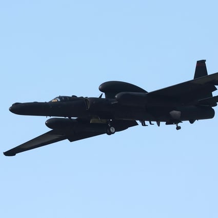 A US high-altitude intelligence, surveillance and reconnaissance aircraft U-2S ‘Dragon Lady’ flies into the US Osan Air Base in Pyeongtaek, 60km south of Seoul, on Monday. Kim Yo-jong claimed a US aircraft had “retreated” when the North Korean air force sent up a sortie of planes. Photo: Yonhap/EPA-EFE