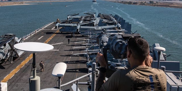 USS Bataan in Suez Canal