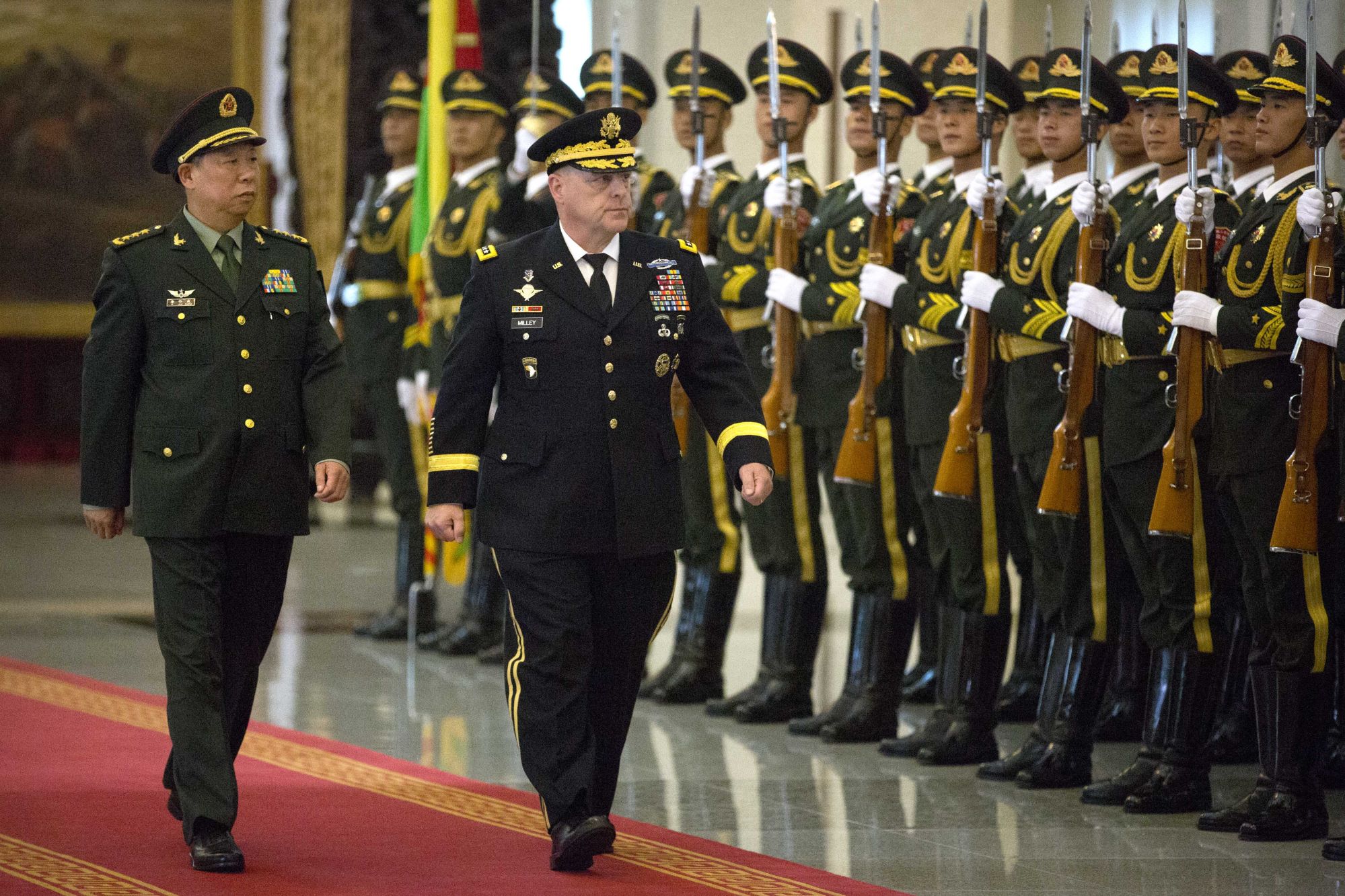 General Mark Milley visiting Beijing in 2016. He was chief of staff of the US Army at the time. File photo: AFP