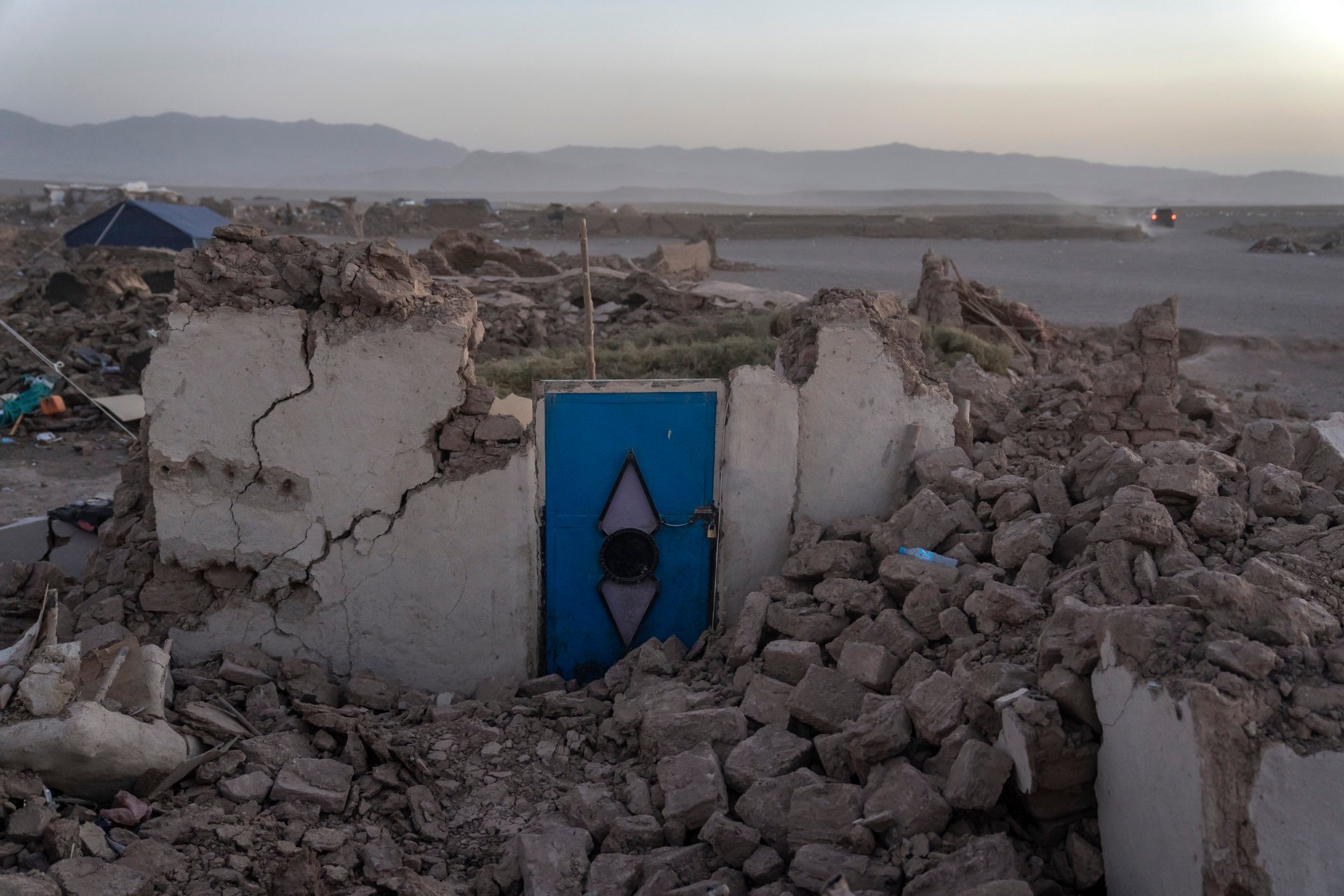 A destroyed house in Zenda Jan district in Herat province, Afghanistan. Photo: AP
