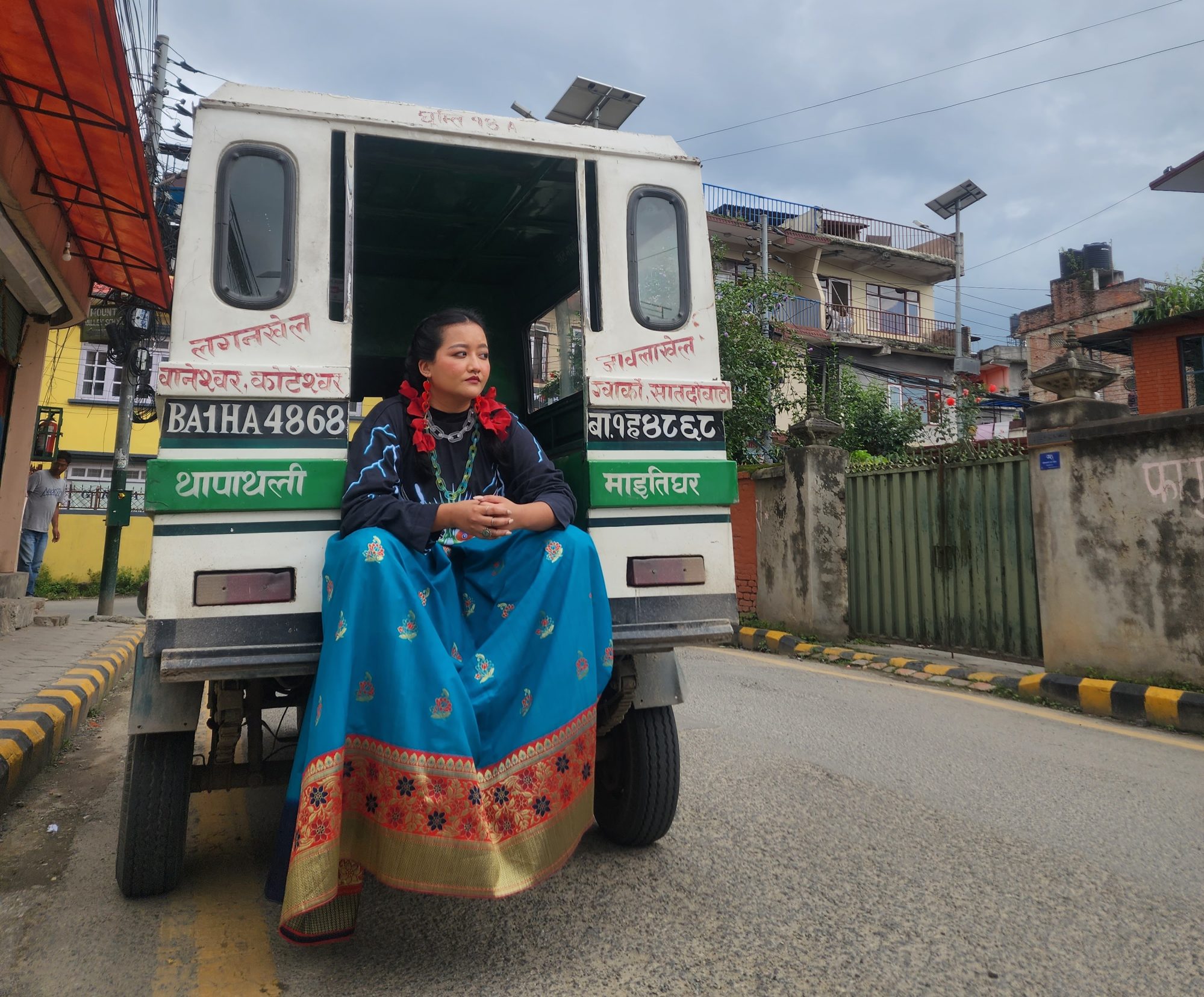 Suski during her music video shoot of Big Didi Energy in Kathmandu. The Hong Kong University graduate had been teaching students, mostly aged 12 to 18, at a Hong Kong school for five years until August. Photo: Handout