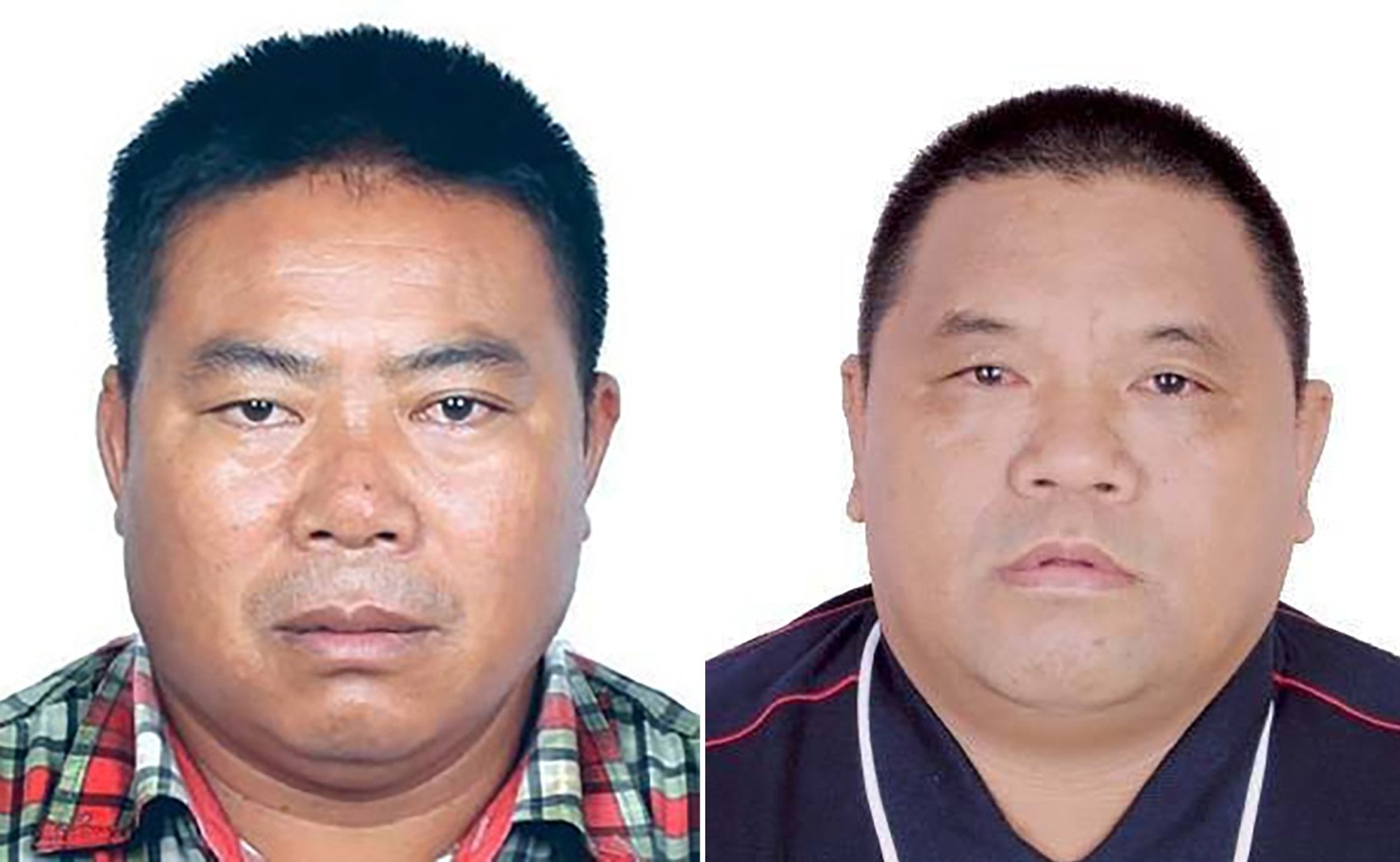 China has issued arrest warrants for Wa officials Chen Yanban (left) and Xiao Yankui. Photo: Ministry of Public Security of the People’s Republic of China