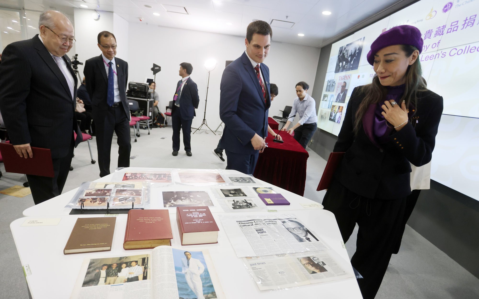 Flora Cheong-Leen (right) says the collection “forms an important part of Hong Kong’s history”. Photo: Jonathan Wong