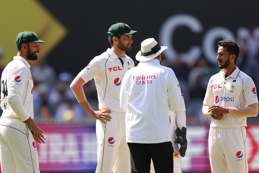 Hassan Ali, Shan Masood and Shaheen Shah Afridi talk to Joel Wilson