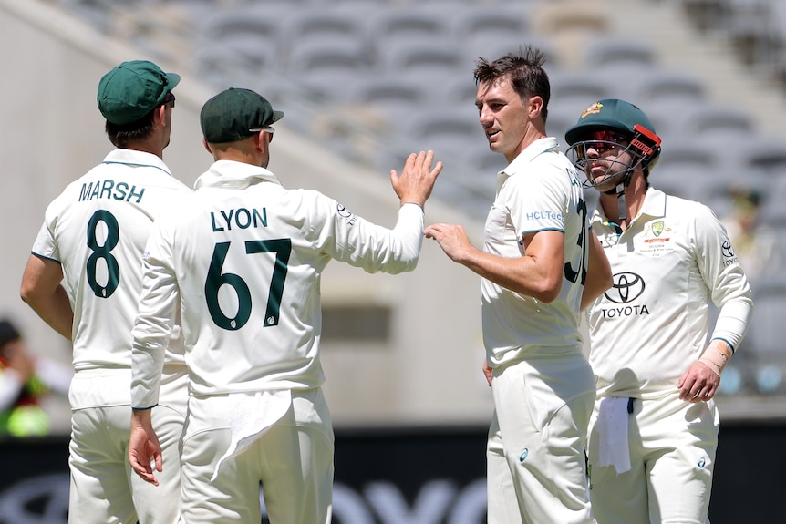 Pat Cummins celebrates