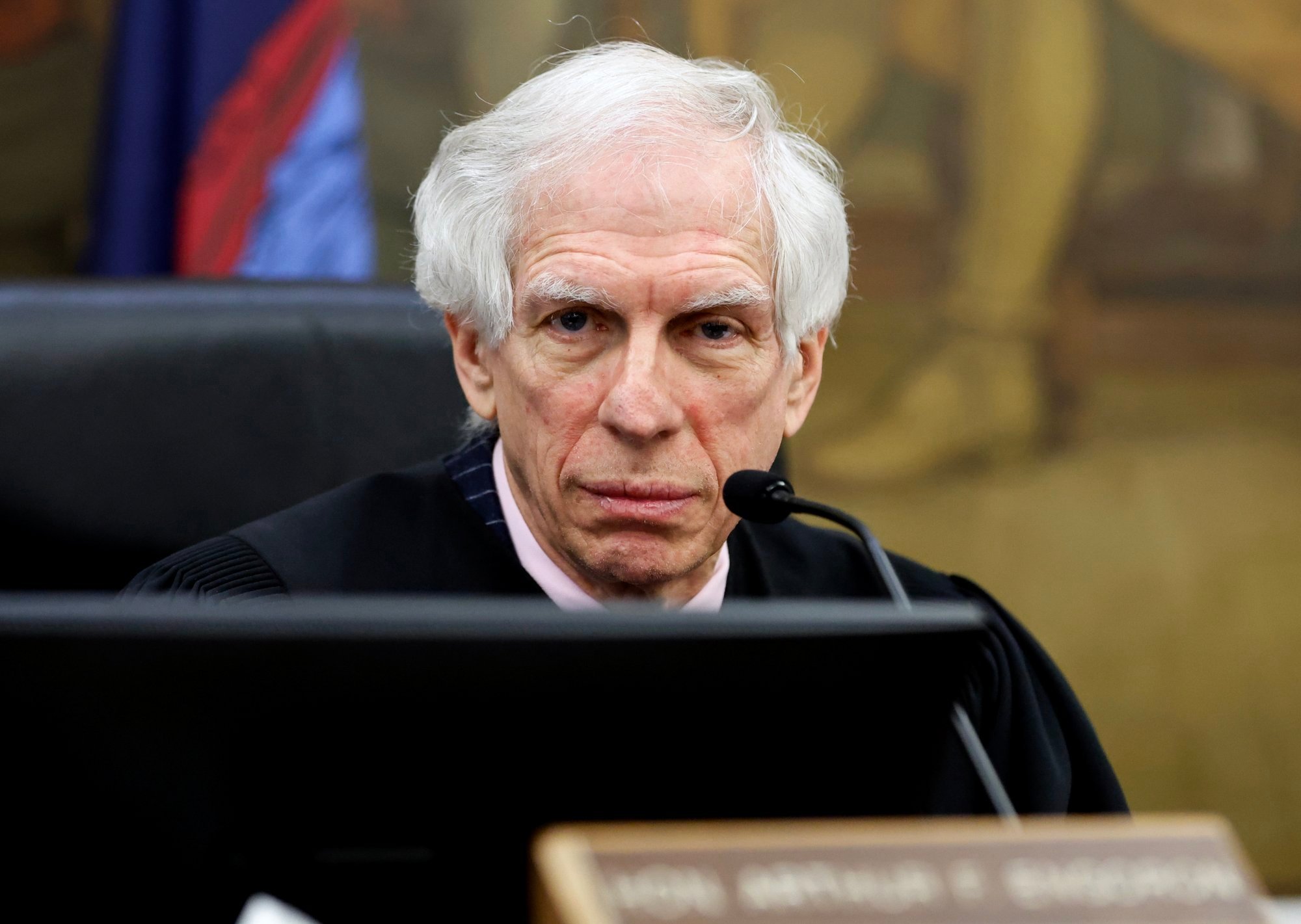 US Judge Arthur Engoron presides in court before closing arguments in the Trump Organisation civil fraud trial in New York on Thursday. Photo: EPA-EFE