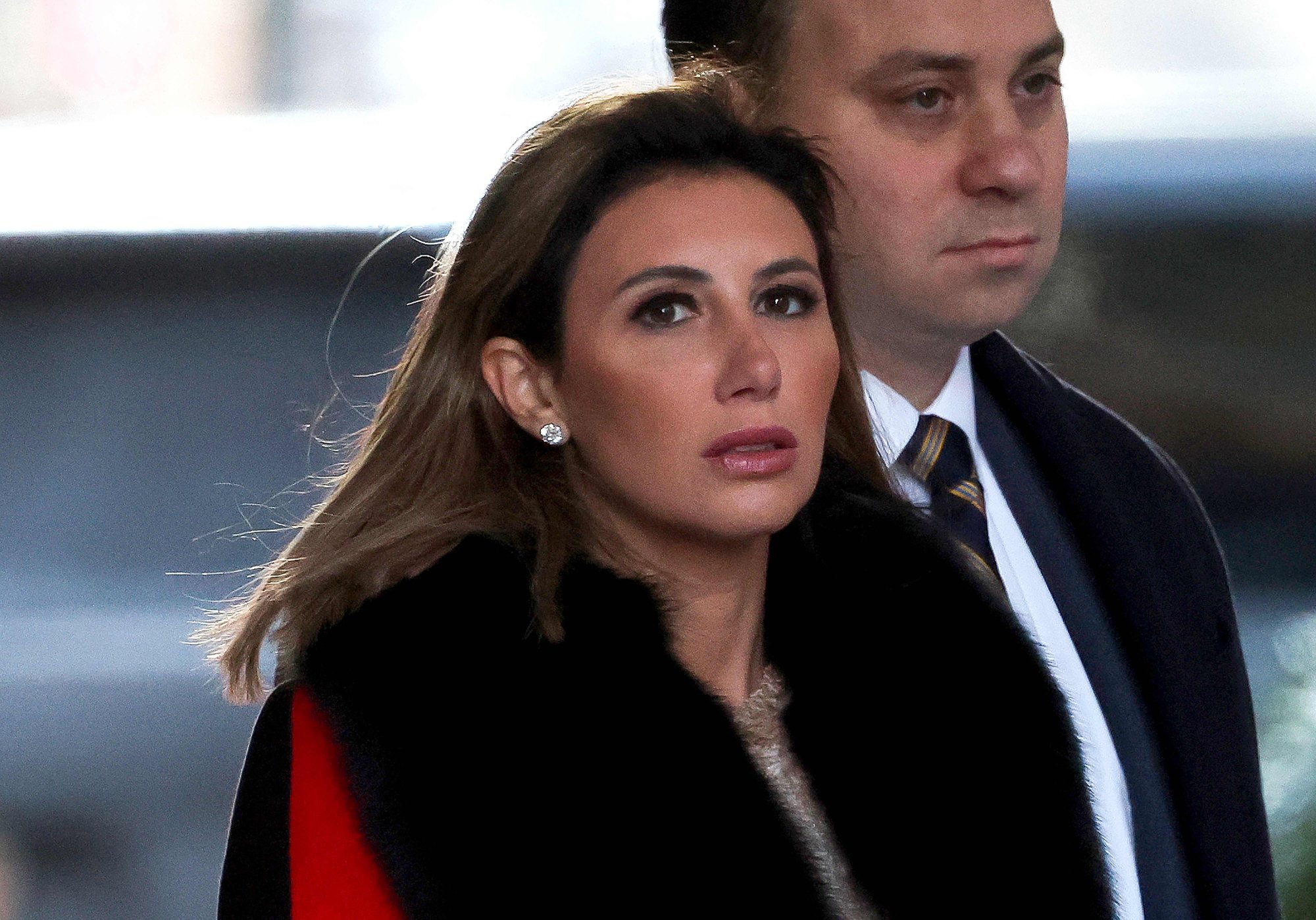 Former US president Donald Trump’s lawyer Alina Habba leaves Trump Tower for Manhattan federal court on Wednesday. Photo: AFP