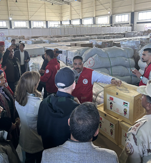 Humanitarian aid facility in Egypt, just south of the Rafah crossing into Gaza. - Photo: Rep. Adam Smith (WA-09)
