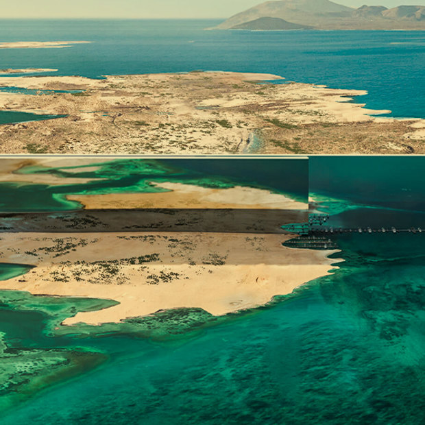 The Line, a planned 170-kilometre city designed to accommodate 9 million people; a key part of MBS’s plans for business and tourism hub Neom.