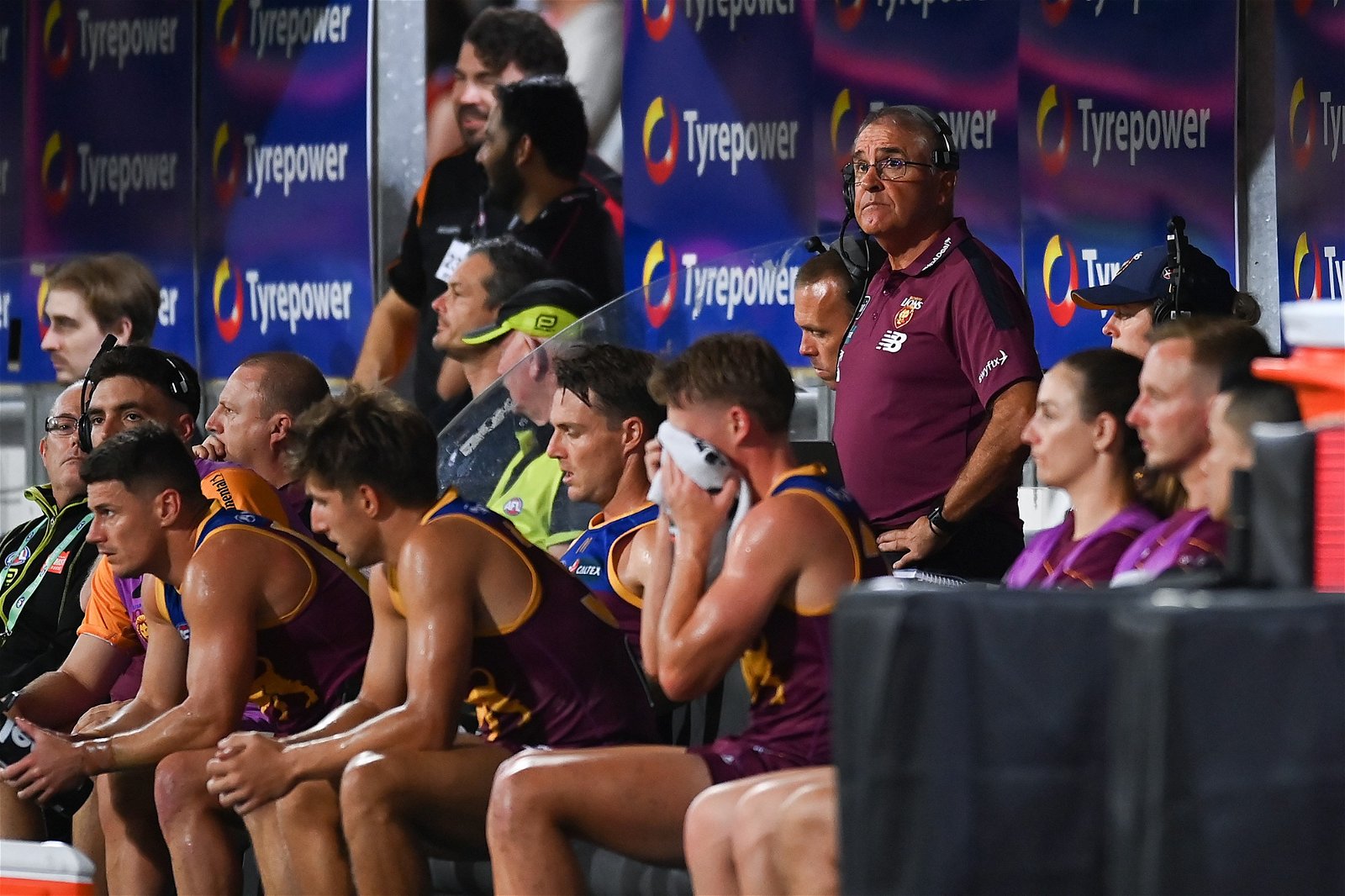 Chris Fagan and the Lions bench