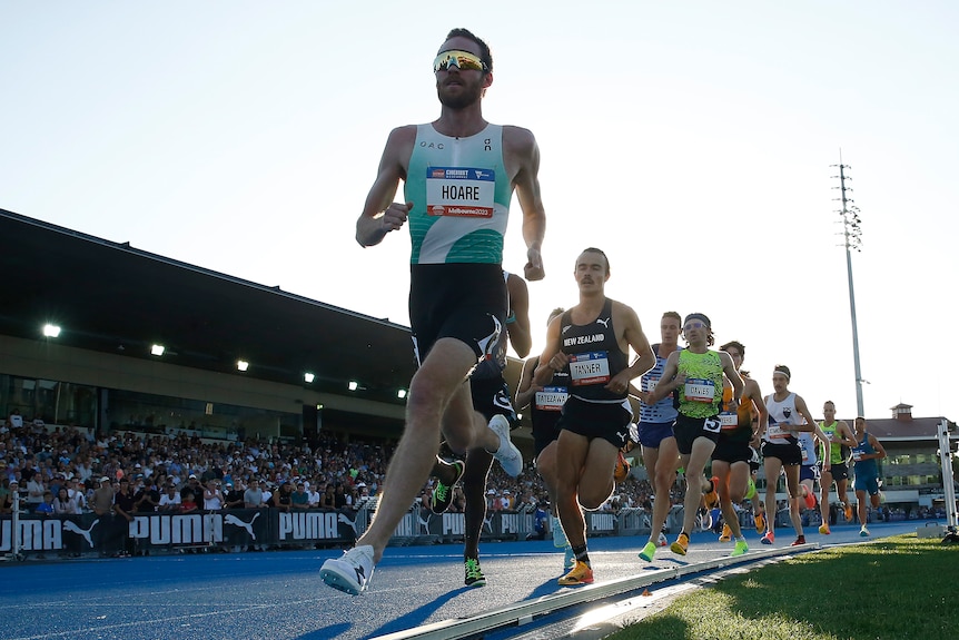 Olli Hoare leads a race