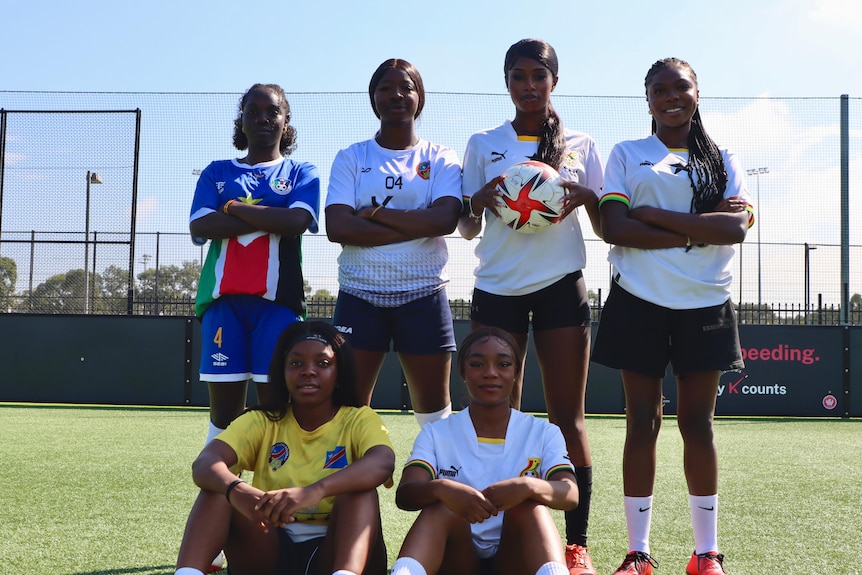 A team photo with players from different nations.