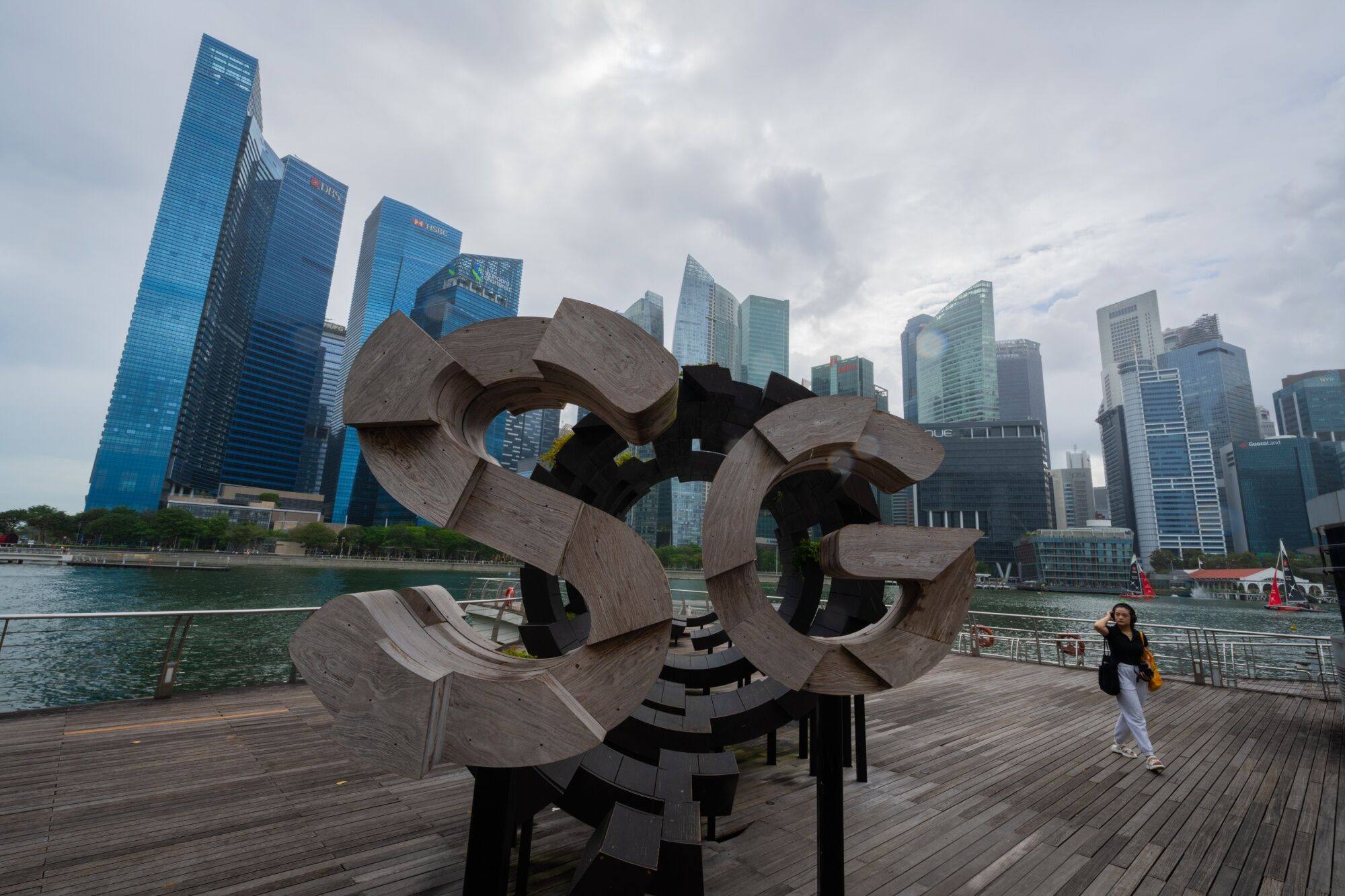 The skyline of Singapore’s central business district on February 14, 2024. Photo: Bloomberg