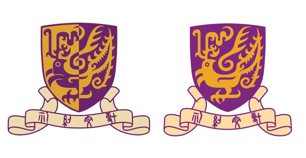 The previous emblem design (left) and the redesigned one, which as later dropped. Photo: Handout