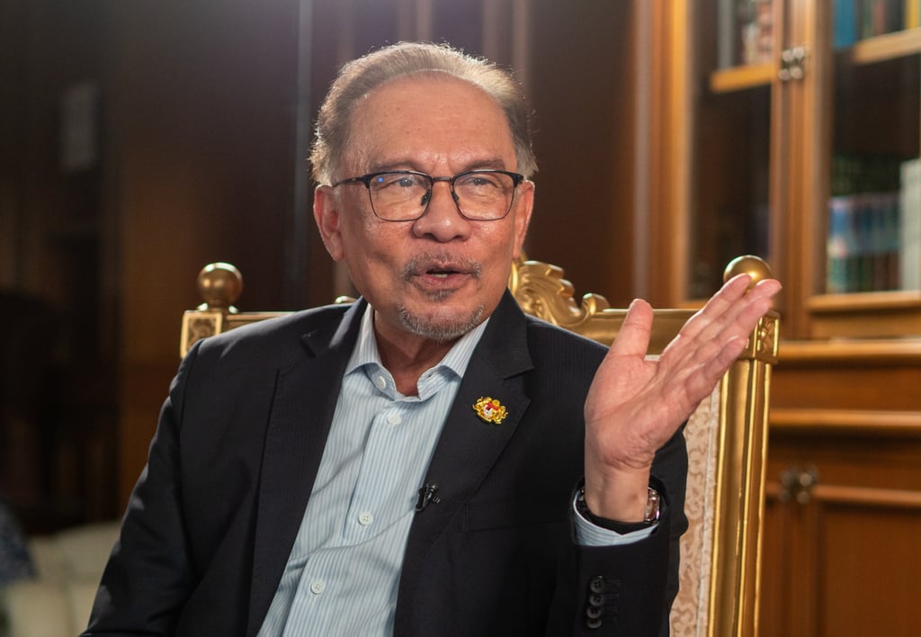 Malaysia’s Prime Minister Anwar Ibrahim at his office in Malaysia in June. Photo: Hadi Azmi
