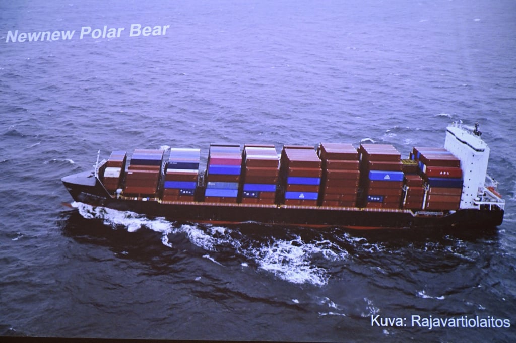 The NewNew Polar Bear has been identified as the ship that caused the damage. Photo: Reuters