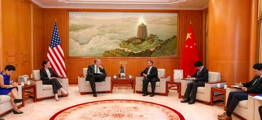 The US consulate described the meeting as a “productive conversation about topics of mutual interest”. Photo: Handout