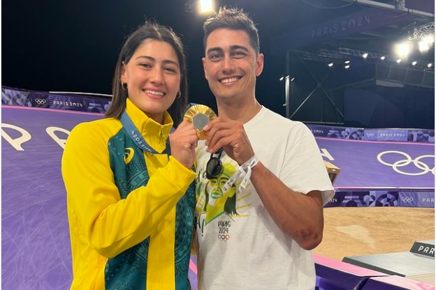 Kai Sakakibara joined Saya on the track after she won gold in Paris.