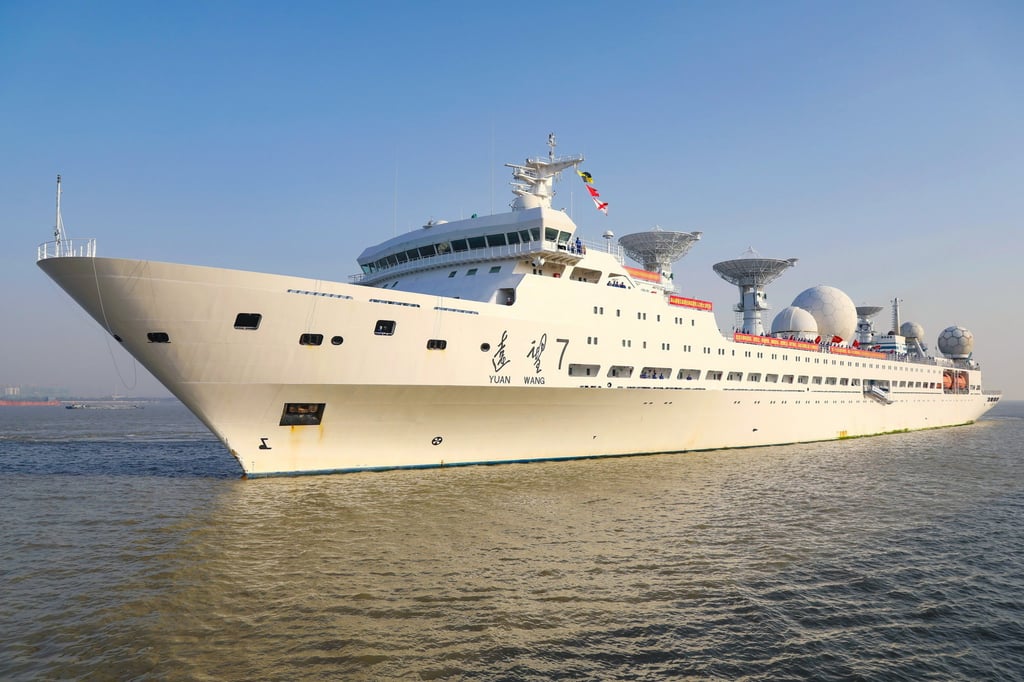 The Yuan Wang 7, a member of China’s space support fleet, has been spotted northeast of Madagascar in the western Indian Ocean this week. Photo: Sina