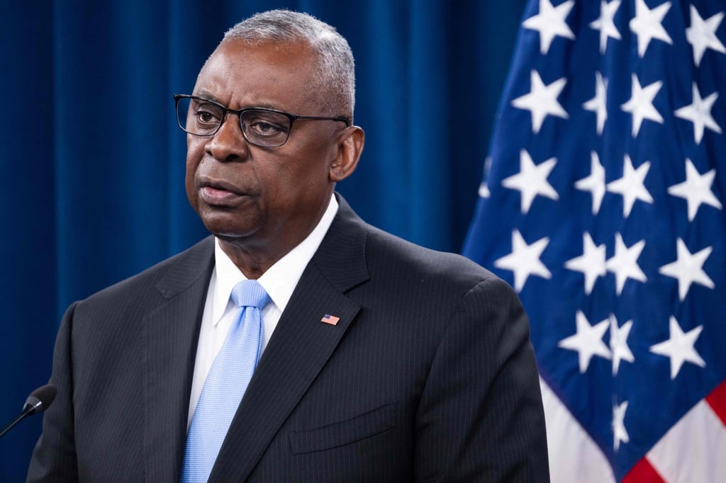 US Secretary of Defense Lloyd Austin speaks during a press briefing at the Pentagon in Washington, DC. In a recent call with his Israeli counterpart, Austin reiterated ironclad support for Israel’s security. Photo: AFP