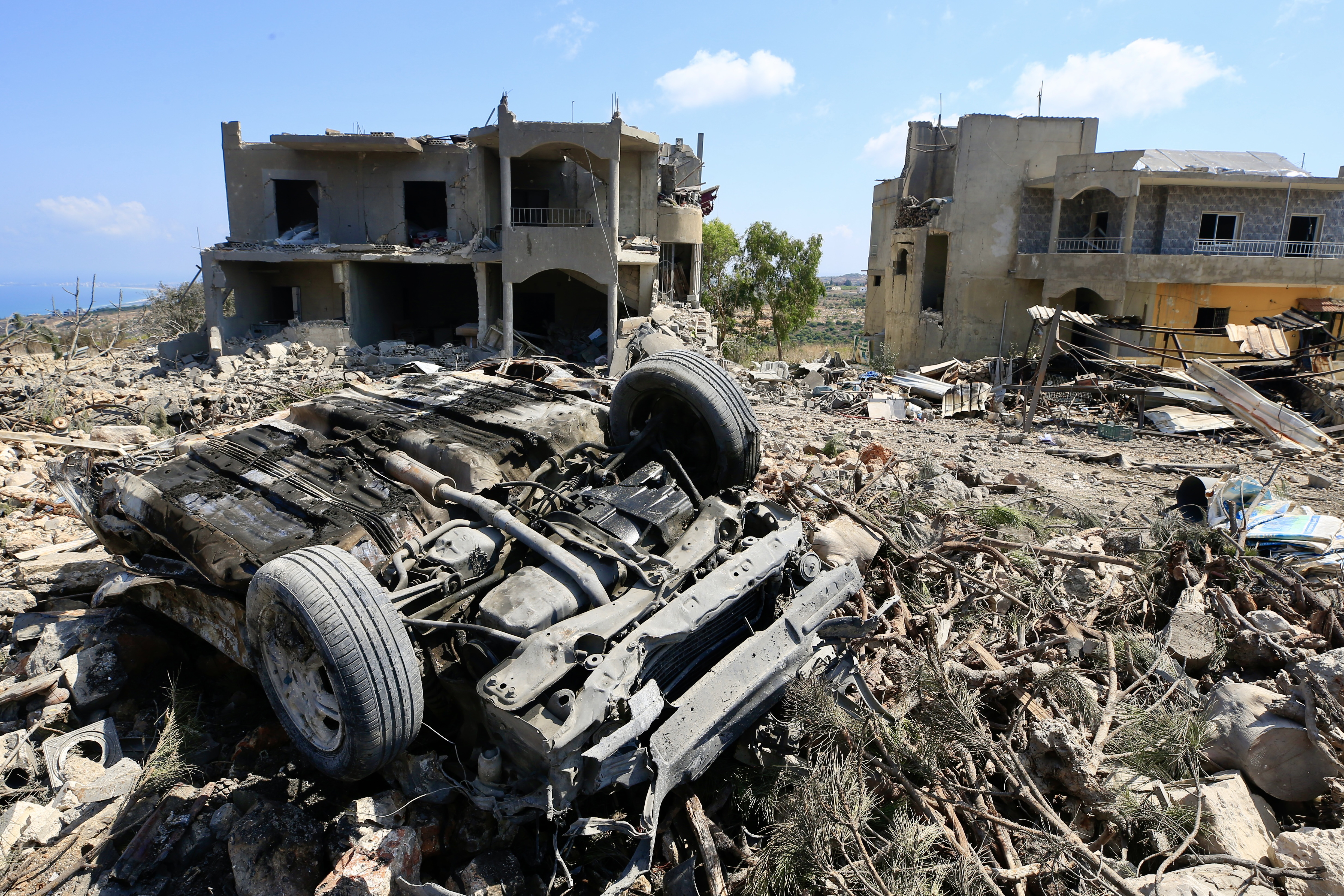 An Israeli strike on Lebanon