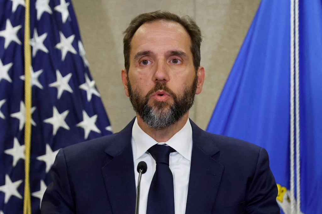 US Special Counsel Jack Smith makes a statement to reporters in Washington after a grand jury returned an indictment of former US president Donald Trump in August 2023. Photo: Reuters US Special Counsel Jack Smith makes a statement to reporters in Washington after a grand jury returned an indictment of former US president Donald Trump in August 2023. Photo: Reuters