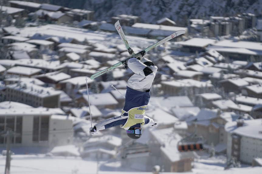 Jakara Anthony leaps through the air