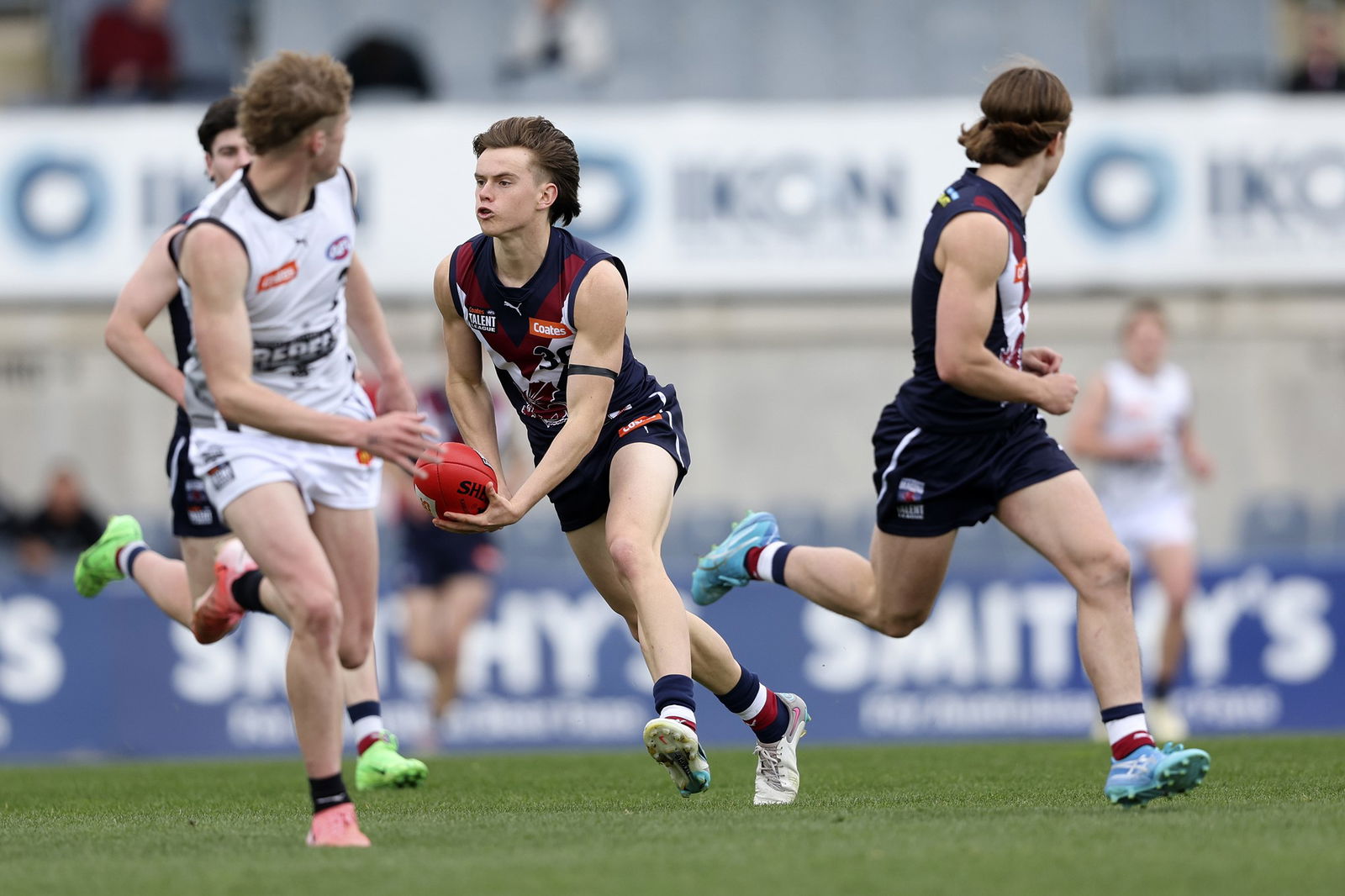 Sam Marshall was selected No.25 overall after the Swans bid on him.