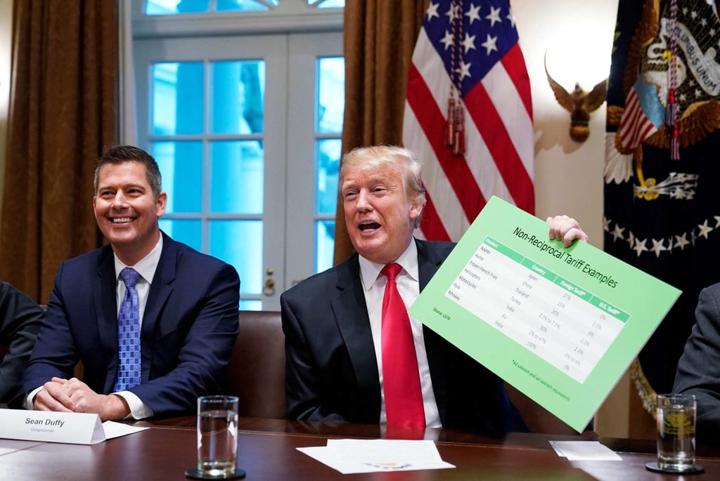 Then US President Donald Trump with then congressman Sean Duffy in 2019. File photo: AFP Then US President Donald Trump with then congressman Sean Duffy in 2019. File photo: AFP
