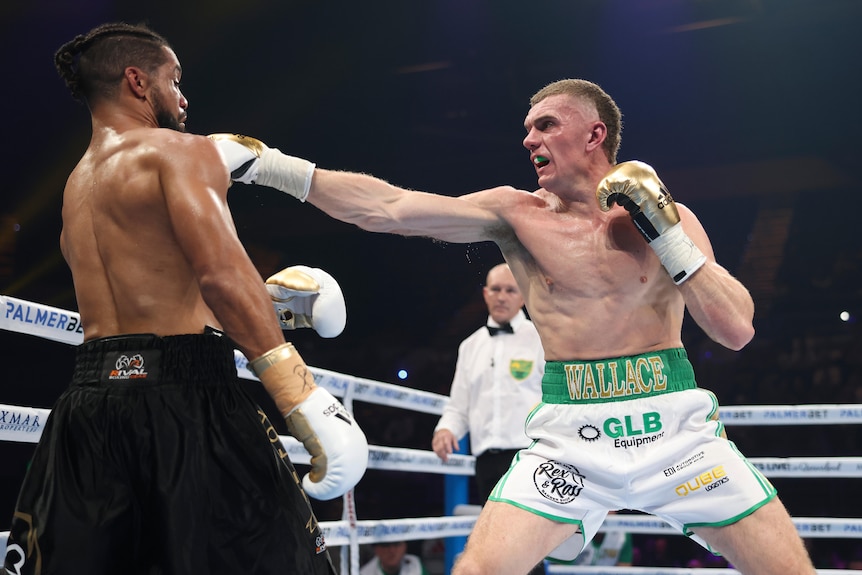 Conor Wallace punches
