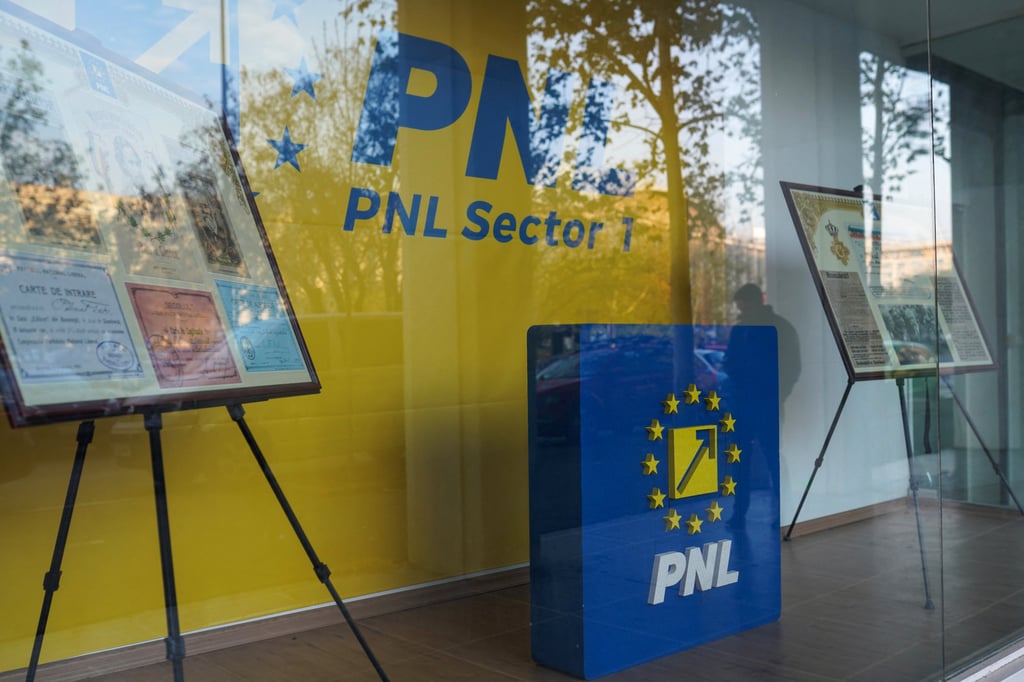 An office of the National Liberal Party, in Bucharest, Romania. Photo: Reuters An office of the National Liberal Party, in Bucharest, Romania. Photo: Reuters