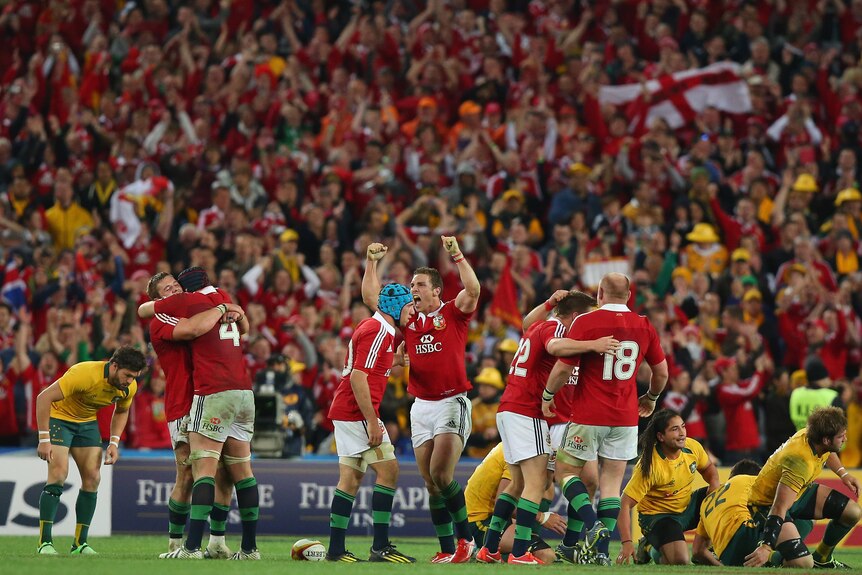 Lions supporters celebrate
