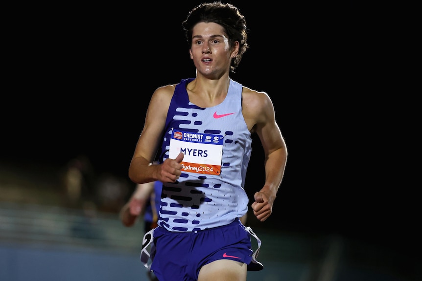 Cameron Myers competing in Sydney in 2024.