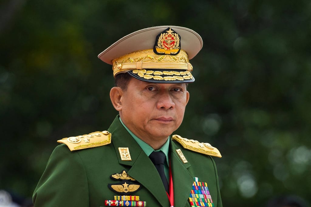 Chief Senior General Min Aung Hlaing, chair of Myanmar’s ruling junta. Photo: AFP Chief Senior General Min Aung Hlaing, chair of Myanmar’s ruling junta. Photo: AFP