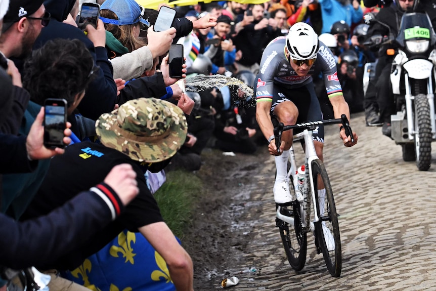 Mathieu van der Poel has been thrown in his face