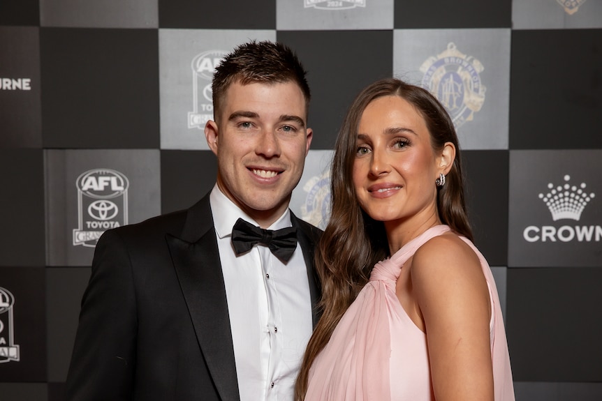 Alex and Zach Merrett on the Brownlow red carpet