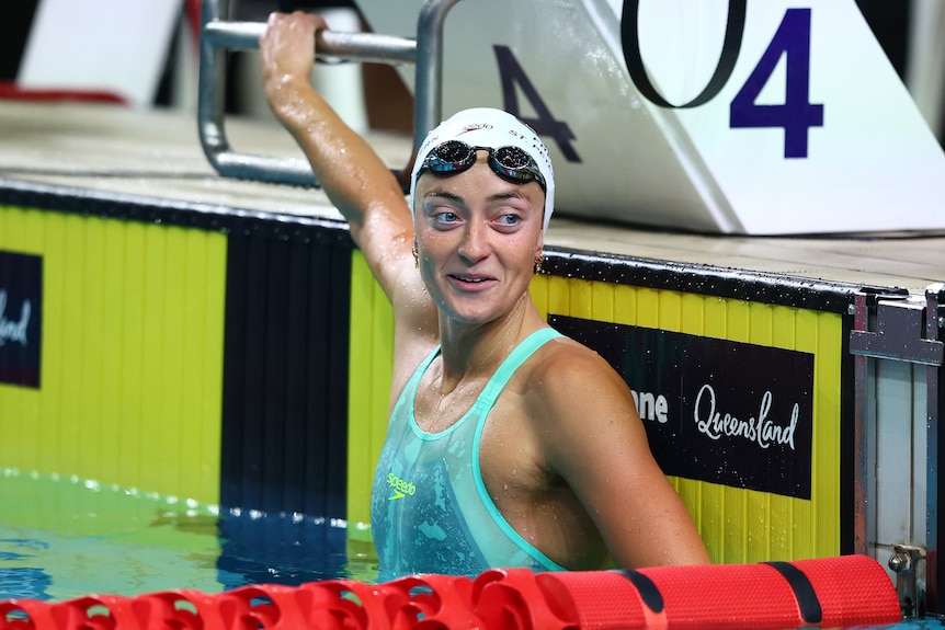 Hannah Fredricks smiles
