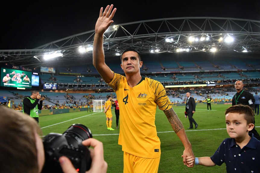 Tim Cahill says goodbye in last-ever Socceroos appearance