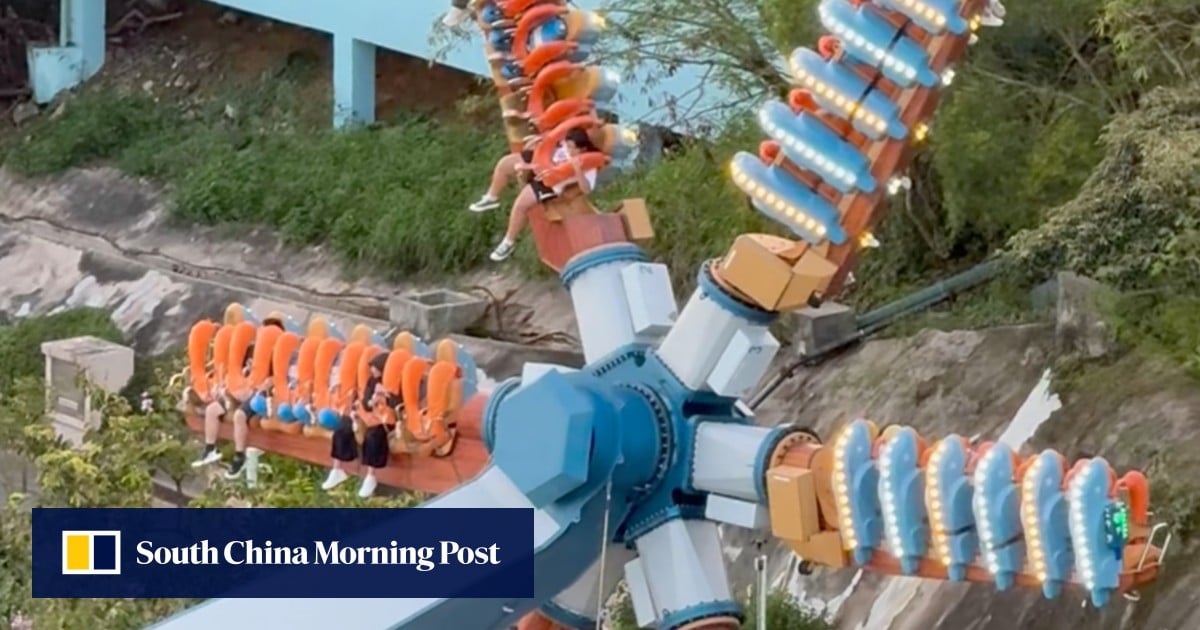 17 stuck in midair as ride at Hong Kong’s Ocean Park breaks down The
