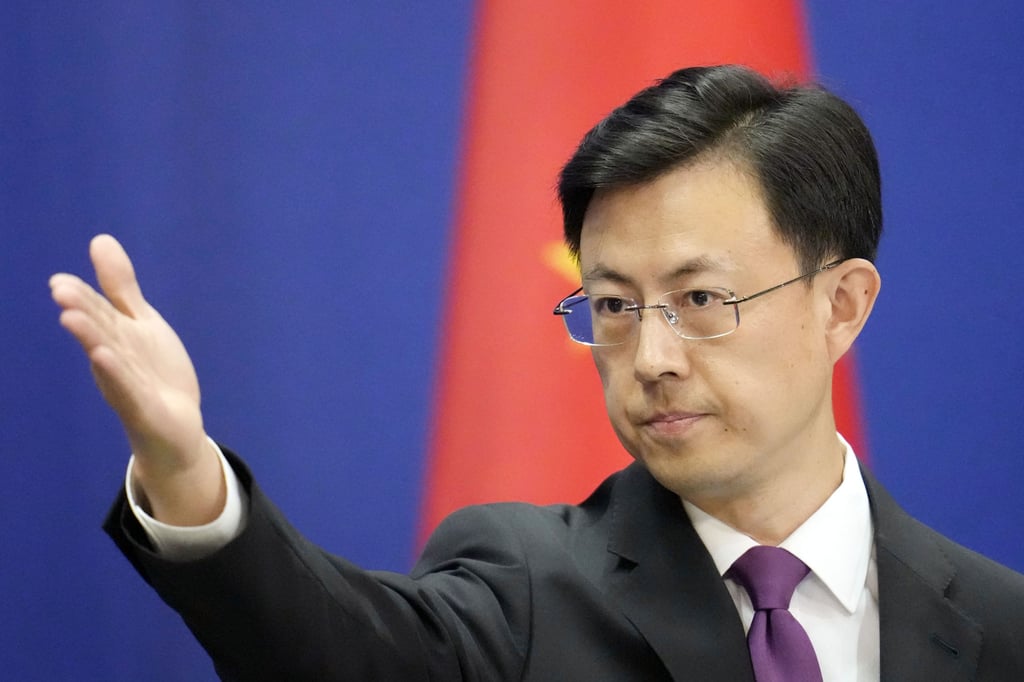 Chinese Foreign Ministry spokesperson Guo Jiakun says Beijing hopes Julie Eadeh will uphold the principle of non-interference and ‘abide by international conventions’. Photo: Kyodo