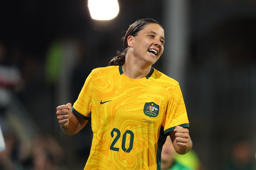 Sam Kerr smiles