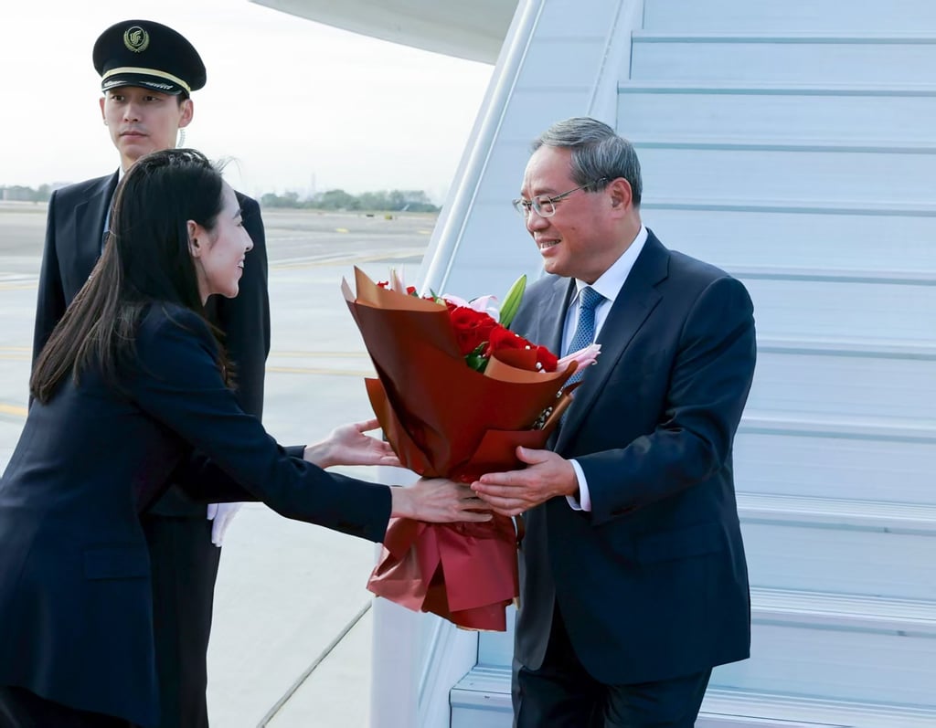 Chinese Premier Li Qiang arrives in New York on Monday to attend the UN General Assembly. Photo: Xinhua Chinese Premier Li Qiang arrives in New York on Monday to attend the UN General Assembly. Photo: Xinhua